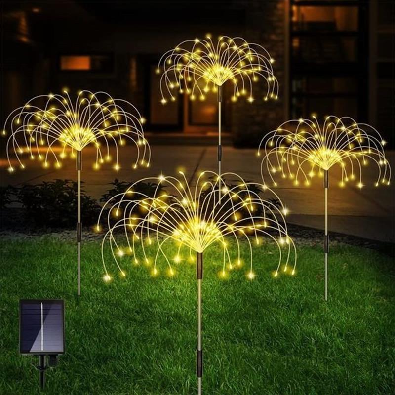 💎 50% DE RÉDUCTION ! 💎 Lampe Solaire « Feu d’Artifice » Étanche IP65 – 90 LED, 2 Modes & Installation Sans Fil pour Jardin, Pelouse ou Piscine 🌟🎆