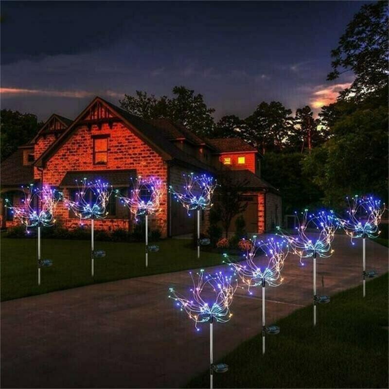 💎 50% DE RÉDUCTION ! 💎 Lampe Solaire « Feu d’Artifice » Étanche IP65 – 90 LED, 2 Modes & Installation Sans Fil pour Jardin, Pelouse ou Piscine 🌟🎆