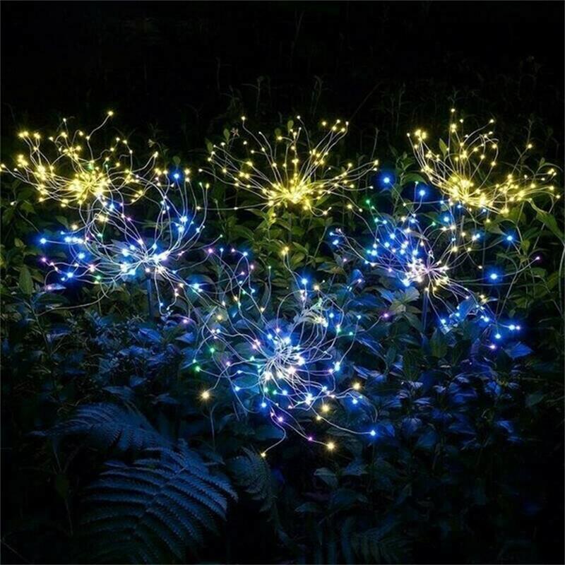 💎 50% DE RÉDUCTION ! 💎 Lampe Solaire « Feu d’Artifice » Étanche IP65 – 90 LED, 2 Modes & Installation Sans Fil pour Jardin, Pelouse ou Piscine 🌟🎆