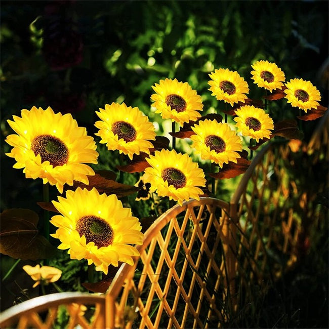 🌻 50 % DE RÉDUCTION EN CE MOMENT ! 🌞 Lampe de jardin à énergie solaire en forme de tournesol – Éclairage LED et design réaliste ✨