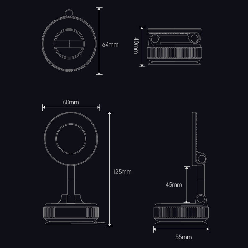 🔥VENTE CHAUDE🔥Support téléphone magnétique pliable – Parfait pour la voiture 🚗💨 ✨ Stable, compact et facile à utiliser – Ne ratez pas l’offre !