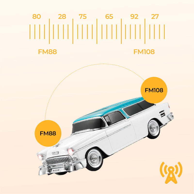 ✨Modèle de voiture rétro Haut-parleur Bluetooth sans fil