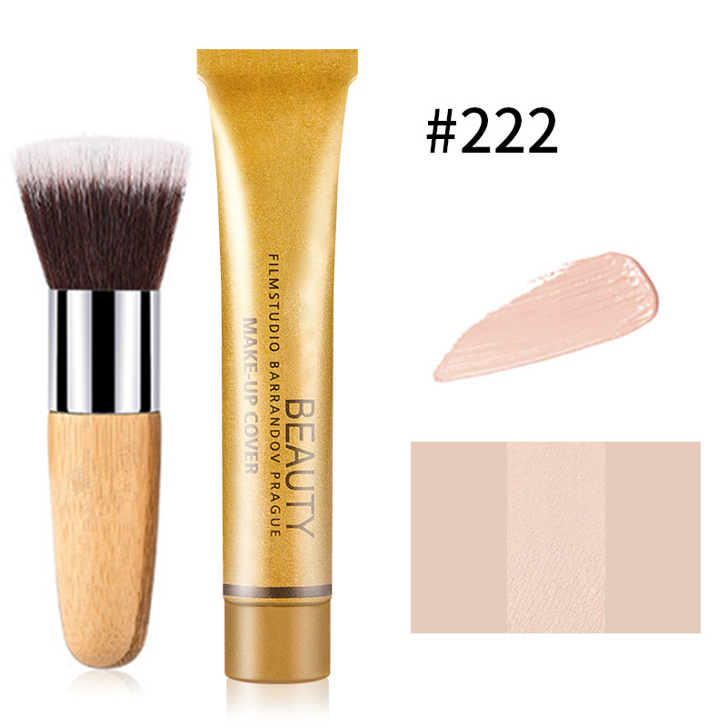 Crème Fond de Teint et Anti-Cernes 2 en 1 Imperméable pour le Visage