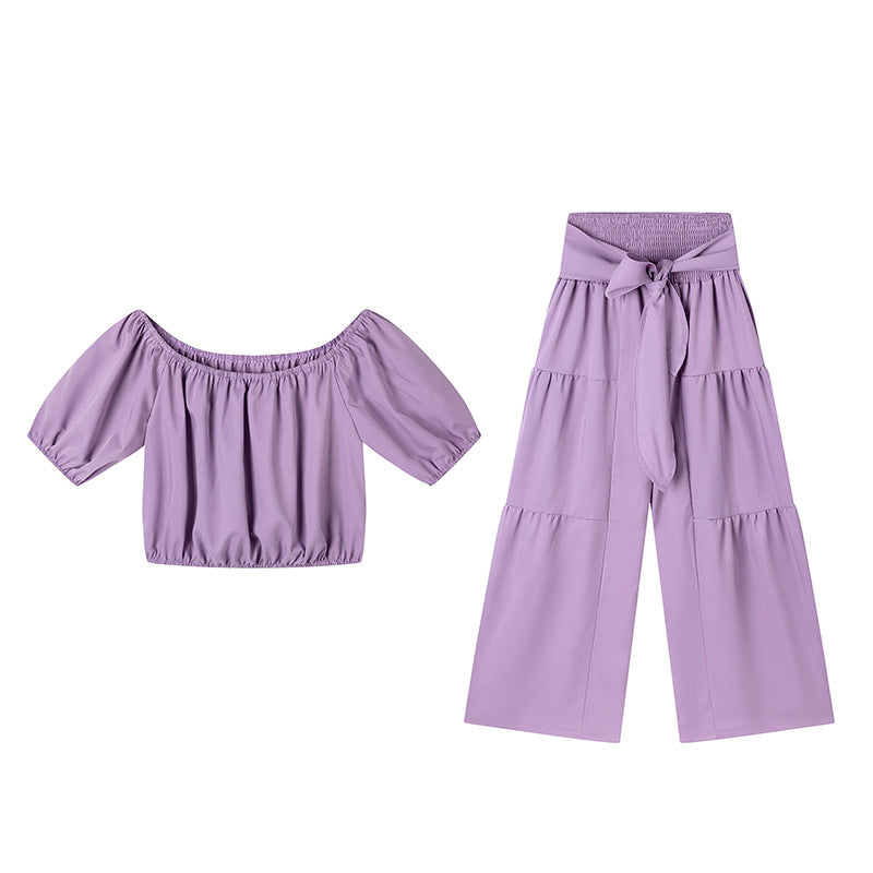 💎 -50% SUR L'ENSEMBLE ÉPAULES NUES & PANTALON LARGE ! 💎 Taille Haute, Manches Bouffantes & Style Élégant ✨