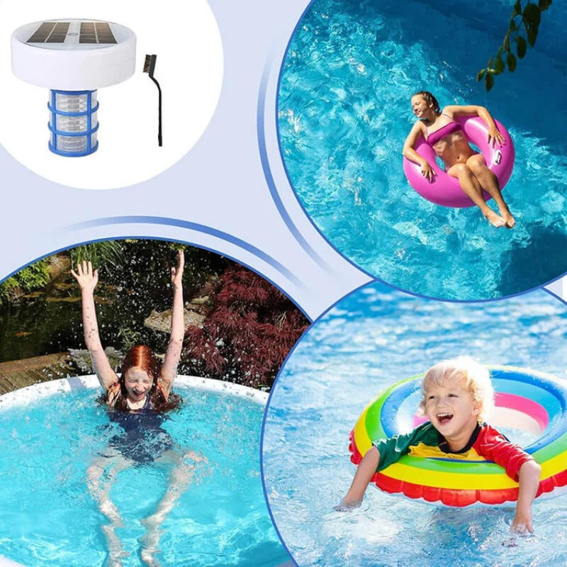 🏊‍♀️ 50 % DE RÉDUCTION EN CE MOMENT ! 💧FINIE LA CHLORE AGRESSIVE ! Ioniseur solaire pour piscine💧