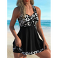 💙 Bien dans Sa Peau | Nouveau Tankini 2026 avec Shorty | Maintien Parfait & Imprimé Chic 👌【Promo -50%】