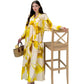 💎 50% DE RÉDUCTION ! 💎 Robe Longue à Col V pour Femmes – Imprimé Floral Abstrait, Tissu Fluide & Parfaite pour l’Été