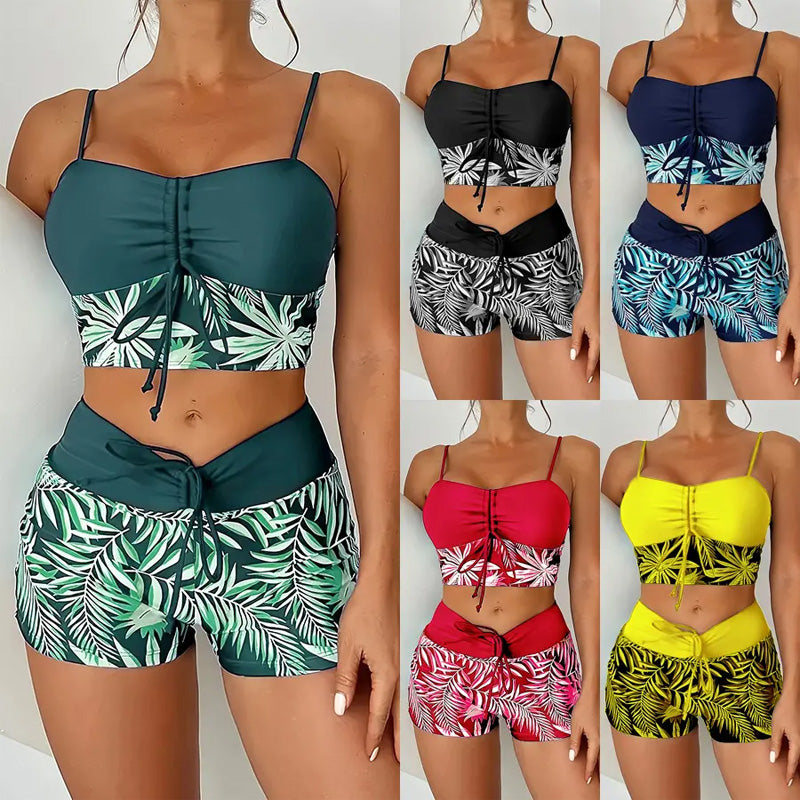 👙 Offre spéciale à durée limitée💞 Ensemble maillot de bain deux pièces imprimé – Nouveau design 2026 – Tissu extensible, séchage rapide – parfait pour la plage ou la piscine – look tendance et confortable ☀️🌊