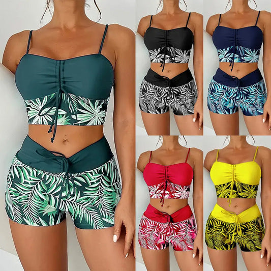 👙 Offre spéciale à durée limitée💞 Ensemble maillot de bain deux pièces imprimé – Nouveau design 2026 – Tissu extensible, séchage rapide – parfait pour la plage ou la piscine – look tendance et confortable ☀️🌊