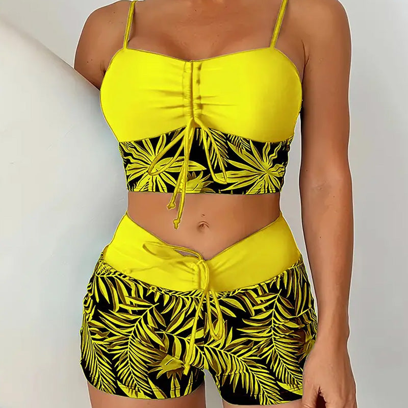 👙 Offre spéciale à durée limitée💞 Ensemble maillot de bain deux pièces imprimé – Nouveau design 2026 – Tissu extensible, séchage rapide – parfait pour la plage ou la piscine – look tendance et confortable ☀️🌊