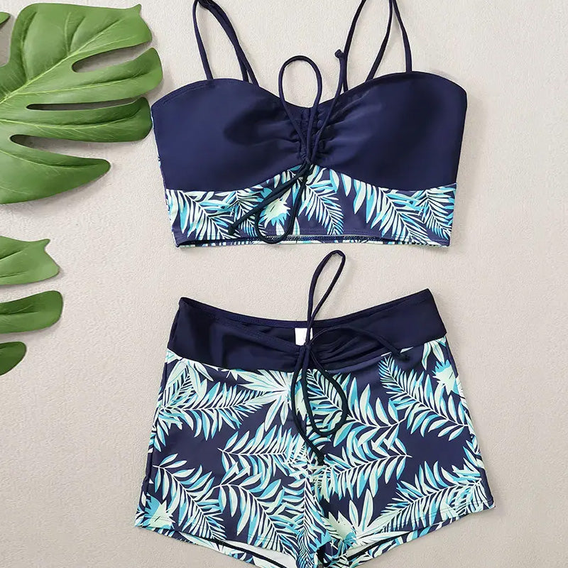 👙 Offre spéciale à durée limitée💞 Ensemble maillot de bain deux pièces imprimé – Nouveau design 2026 – Tissu extensible, séchage rapide – parfait pour la plage ou la piscine – look tendance et confortable ☀️🌊