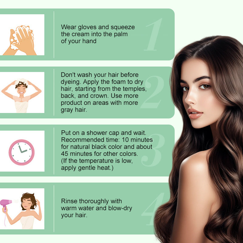 ⏳Spécial à durée limitée⏰Crème colorante botanique 3-en-1