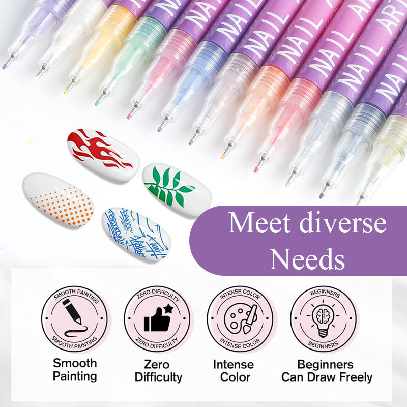 🎁 Vente Flash -49% ⏳ Coffret de 12 stylos à ongles