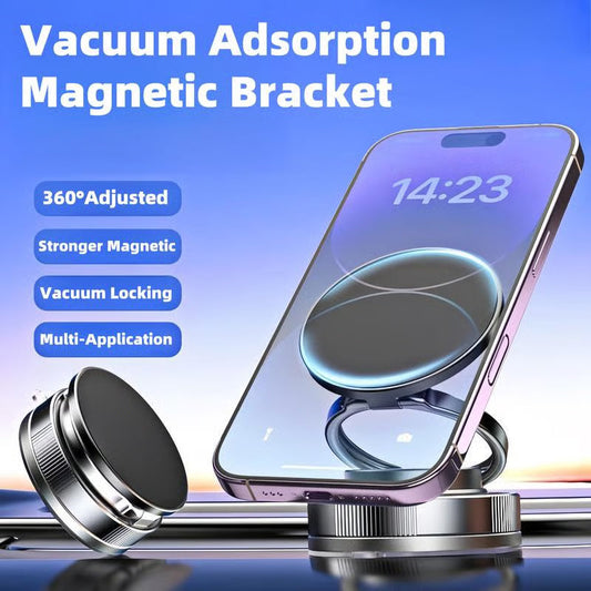Support Téléphone Magnétique sous Vide Réglable à 360°