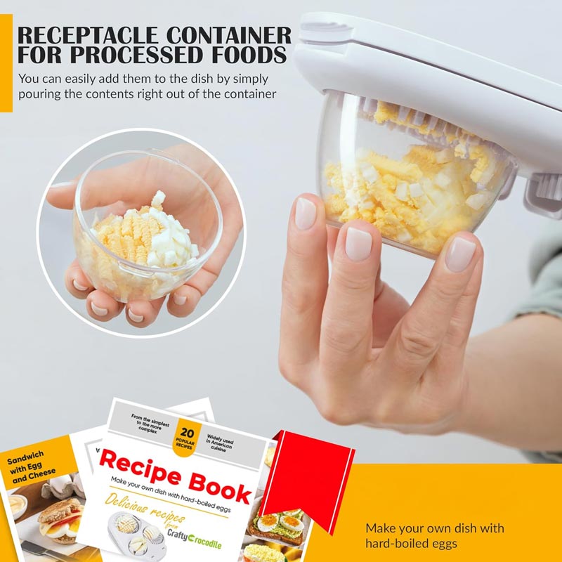 🥚PROMO LIMITÉE 50% DE RÉDUCTION !✨Coupe-Œufs 3 en 1 – Tranche, Coupe, Cube, Acier Inoxydable, Facile à Nettoyer⏱️