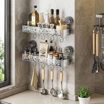 🏡Vente chaude 50% de réduction🔥Étagère à coupe d'aspiration amovible montée sur mur avec crochets