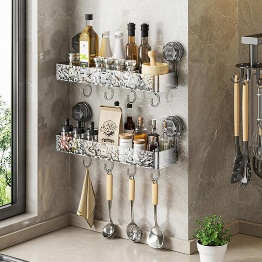 🏡Vente chaude 50% de réduction🔥Étagère à coupe d'aspiration amovible montée sur mur avec crochets