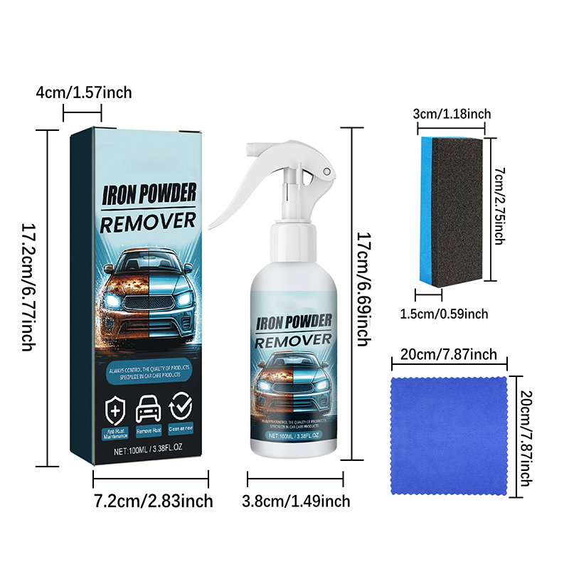 💥Un seul flacon suffit ! Nettoyage puissant de la rouille!🔥Multifonctionnel des taches d'huile et de rouille.