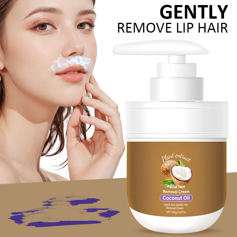 🥥Crème dépilatoire visage à la noix de coco✨Douce & efficace