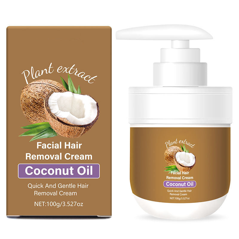 🥥Crème dépilatoire visage à la noix de coco✨Douce & efficace