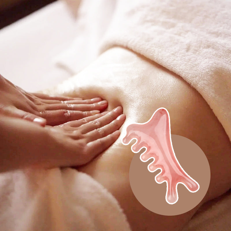 👑Peigne multifonction de massage crânien et outil Gua Sha – Relaxant et facile à utiliser🌿
