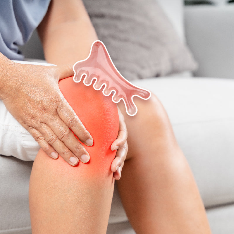 👑Peigne multifonction de massage crânien et outil Gua Sha – Relaxant et facile à utiliser🌿