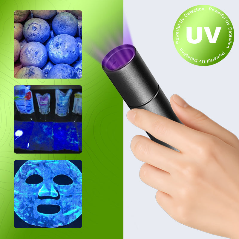Lampe de poche UV à lumière noire pour l’inspection des légumes