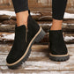 👢 Promo 60 % – Bottines tendance et confortables pour femmes, bout rond et zip 🌟