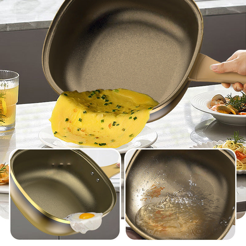🔥50 % DE RÉDUCTION🍳✨Pot anti-adhésif en alliage de titane de 12 pouces avec couvercle🍲💫
