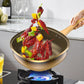 🔥50 % DE RÉDUCTION🍳✨Pot anti-adhésif en alliage de titane de 12 pouces avec couvercle🍲💫