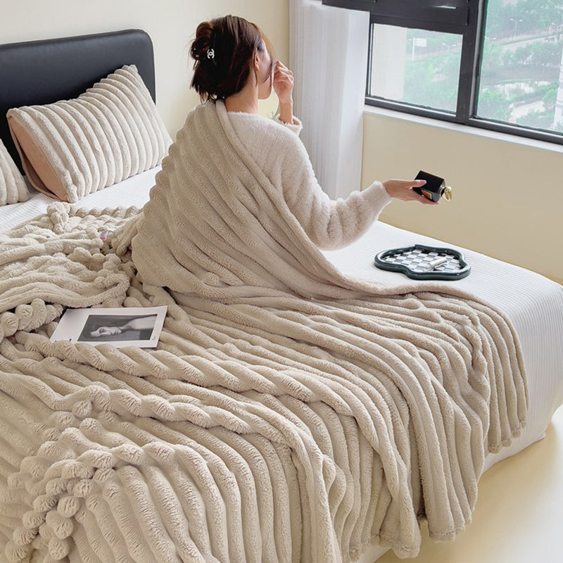 🛏️50% DE RÉDUCTION !❄️Jeté Super Doux Luxueux - Chaleur Légère et Confort Ultime pour Canapé ou Lit, Lavable en Machine 🏠📦