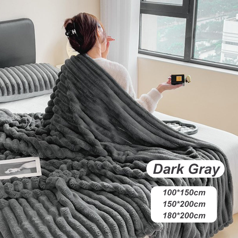 🛏️50% DE RÉDUCTION !❄️Jeté Super Doux Luxueux - Chaleur Légère et Confort Ultime pour Canapé ou Lit, Lavable en Machine 🏠📦