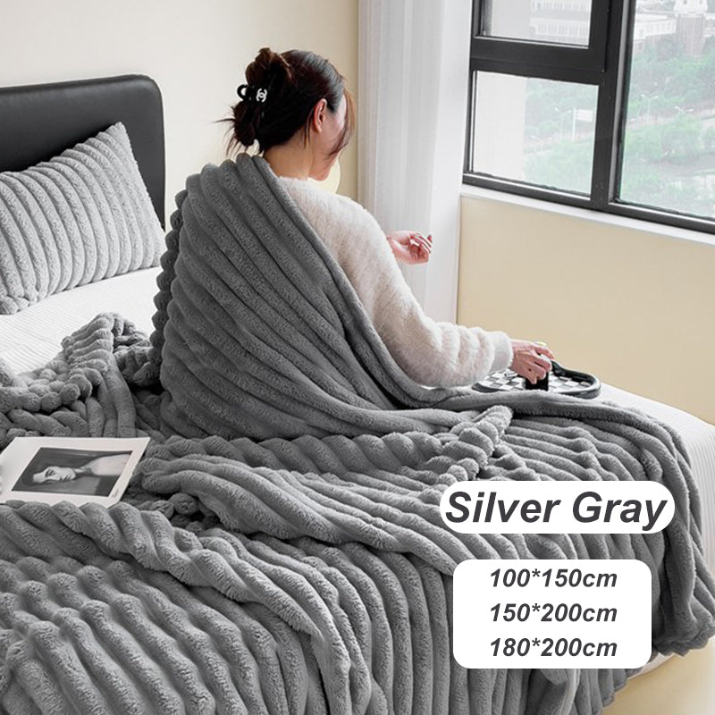 🛏️50% DE RÉDUCTION !❄️Jeté Super Doux Luxueux - Chaleur Légère et Confort Ultime pour Canapé ou Lit, Lavable en Machine 🏠📦