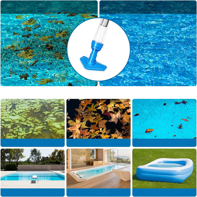 Aspirateur de piscine portatif sans fil 3-en-1