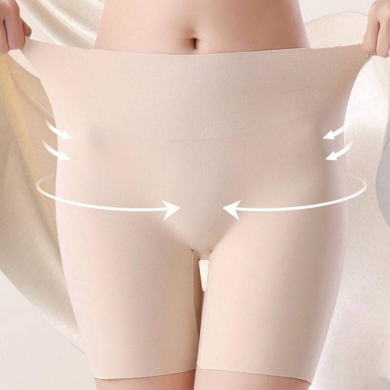 🏆Sous-vêtements féminins taille haute en soie glacée avec contrôle de l'abdomen Hip-lifting👑🌿