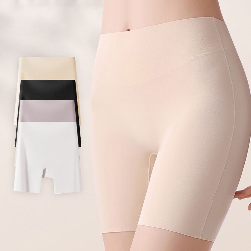 🏆Sous-vêtements féminins taille haute en soie glacée avec contrôle de l'abdomen Hip-lifting👑🌿