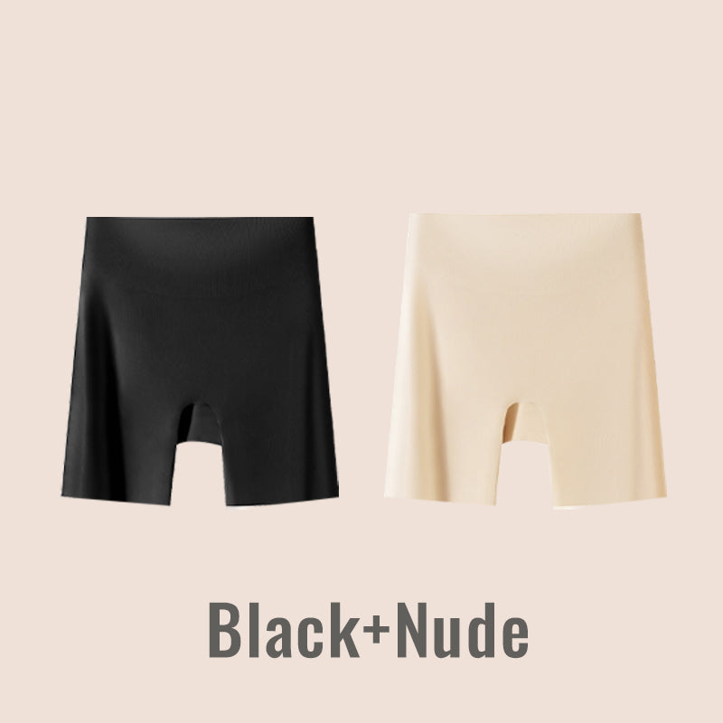🏆Sous-vêtements féminins taille haute en soie glacée avec contrôle de l'abdomen Hip-lifting👑🌿