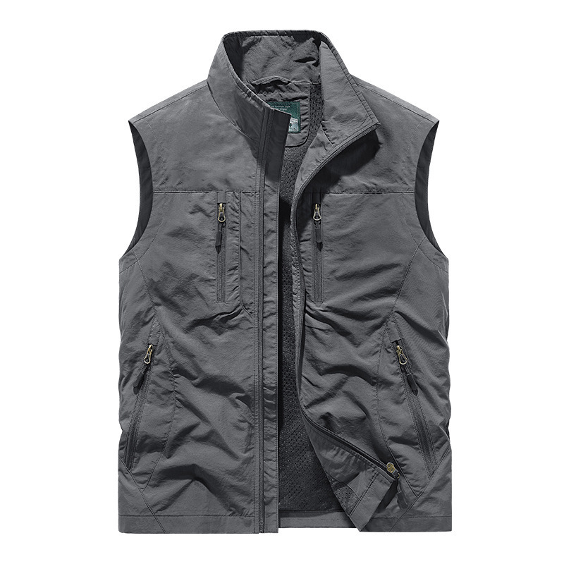 👕Veste Sans Manches Oversize pour Homme🏙️Design Urbain avec Poches Multiples et Tissu Respirant✨