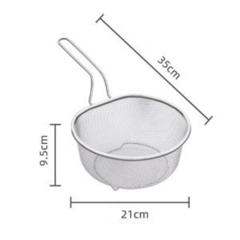 📢📢40% DE RÉDUCTION !! ⏰ Passoire en Acier Inoxydable avec Manche – Inox 304, mailles fine & large – Idéale pour égoutter pâtes, légumes & fruits 🥗