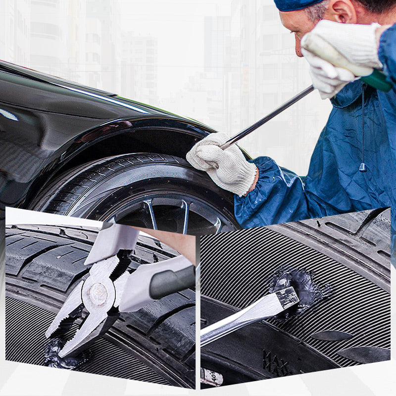 Adhésif de Réparation de Pneus Flexible Imperméable et Résistant aux Intempéries