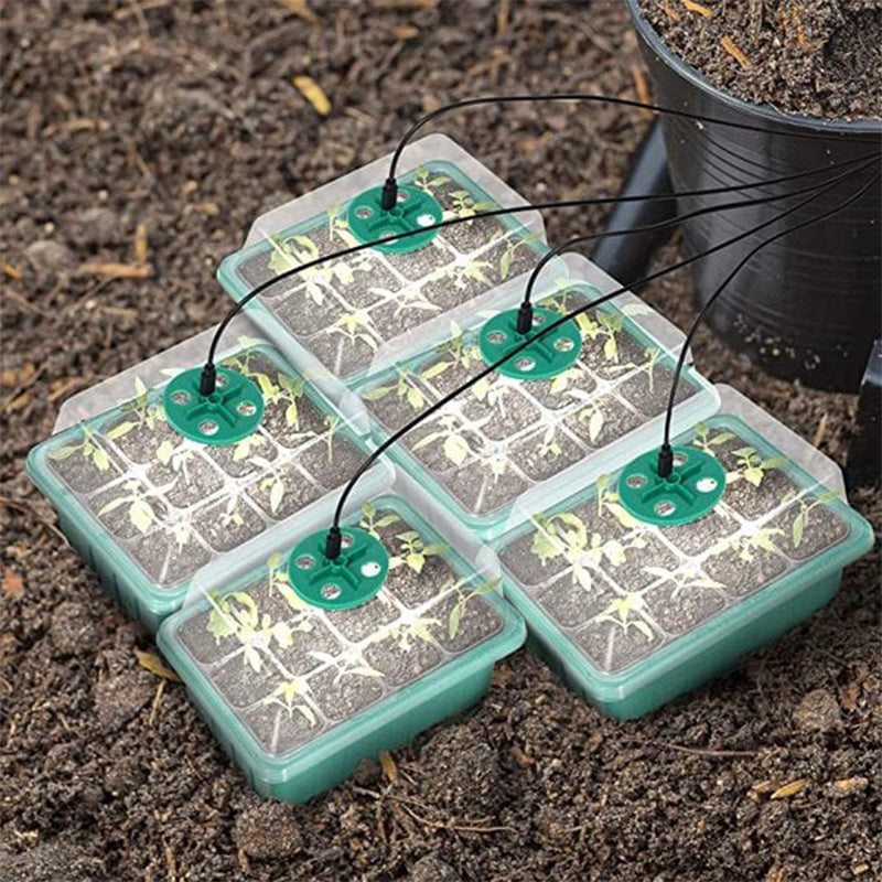 🌱 Mini Serre de Semis avec Éclairage LED Intégré & Minuterie – Couvercle Haut, Intensité Réglable pour Plantes d’Intérieur