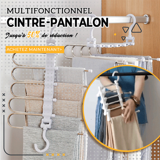 ✨50 % DE RÉDUCTION✨Cintre-Pantalon Multifonctionnel