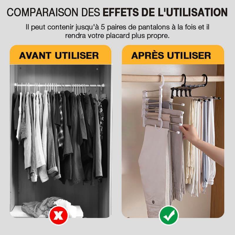 ✨50 % DE RÉDUCTION✨Cintre-Pantalon Multifonctionnel