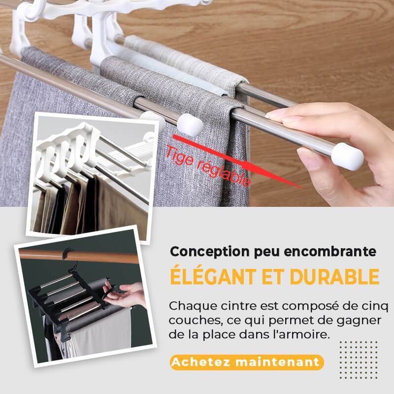 ✨50 % DE RÉDUCTION✨Cintre-Pantalon Multifonctionnel