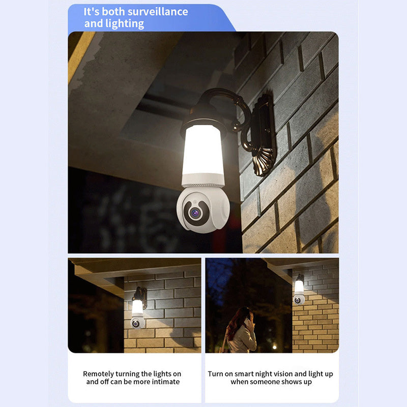 🔥Caméra de sécurité WiFi intelligente avec éclairage