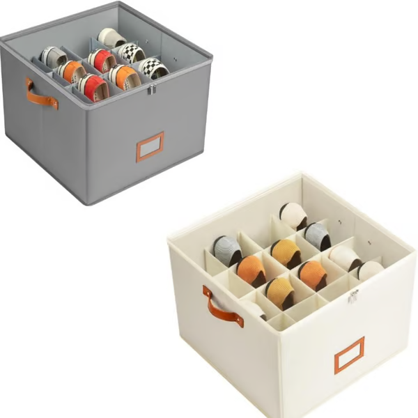 Boîte de Rangement pour Chaussures en Tissu Pliable