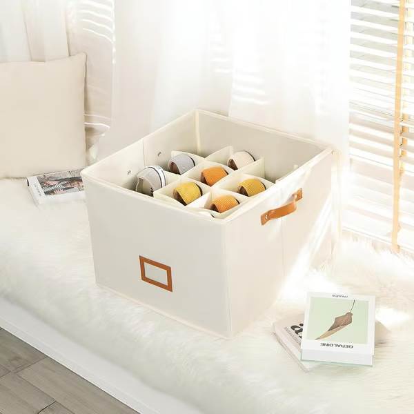 Boîte de Rangement pour Chaussures en Tissu Pliable