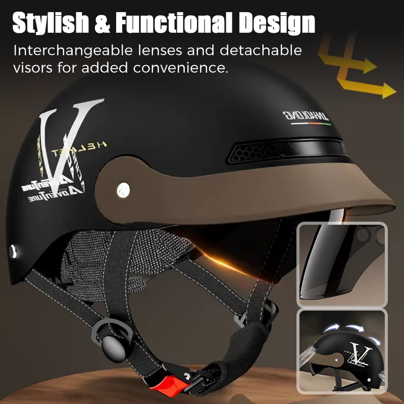 🪖 50% DE RÉDUCTION! 🏍️ Casque de Moto Léger & Résistant aux Chocs – Respirant, Confortable & Protection Supérieure 🛡️