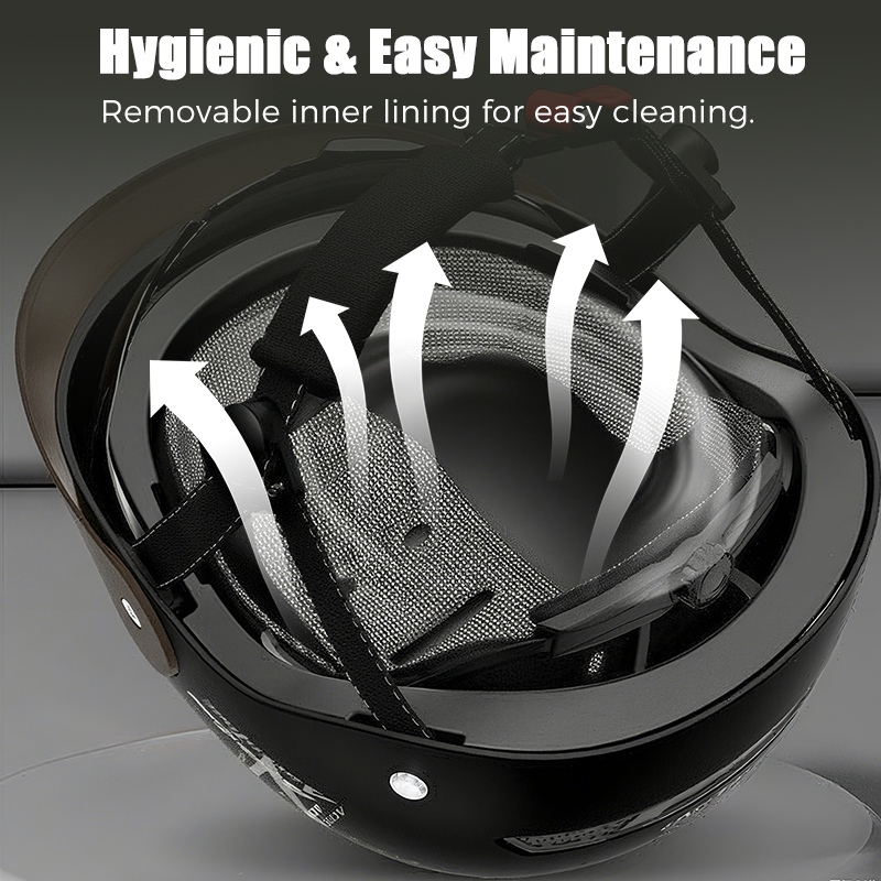 🪖 50% DE RÉDUCTION! 🏍️ Casque de Moto Léger & Résistant aux Chocs – Respirant, Confortable & Protection Supérieure 🛡️