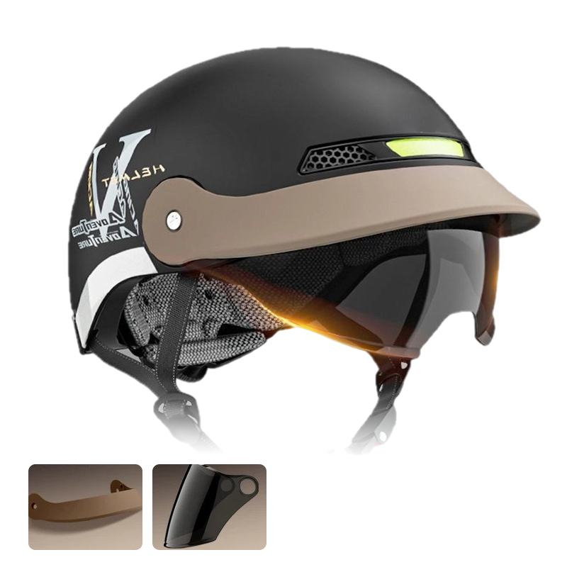 🪖 50% DE RÉDUCTION! 🏍️ Casque de Moto Léger & Résistant aux Chocs – Respirant, Confortable & Protection Supérieure 🛡️